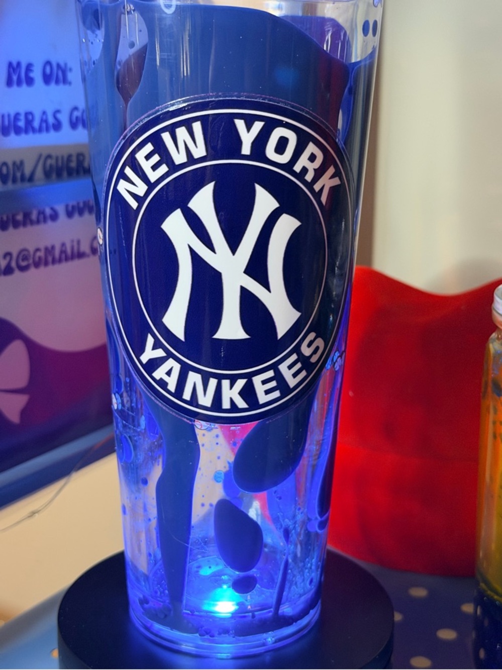 New York Giants Stainless Steel Lava Tumbler